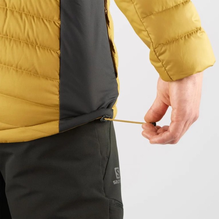 Gold Salomon Essential Xwarm Down Men's Insulated Jackets | PH 65917F